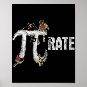 Poster Pirate Pi Day Pirate Love Pi Day Tee