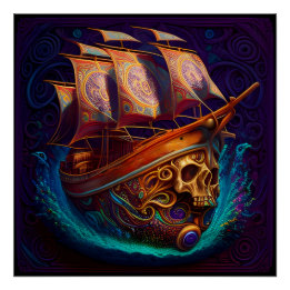 Poster Pirate Ship Art Series - Première édition #14