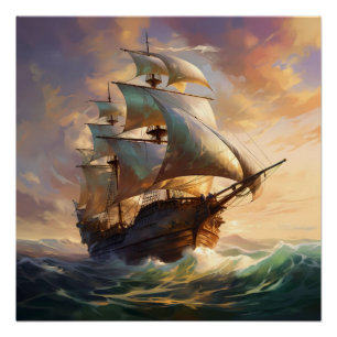 Poster Pirate Ship Art Series - Première édition #33