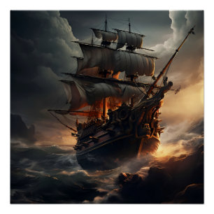 Poster Pirate Ship Art Series - Première édition #38