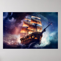Pirates Ship Worldwide Dimension Art fantastique