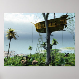 Poster Pirates Treehouse