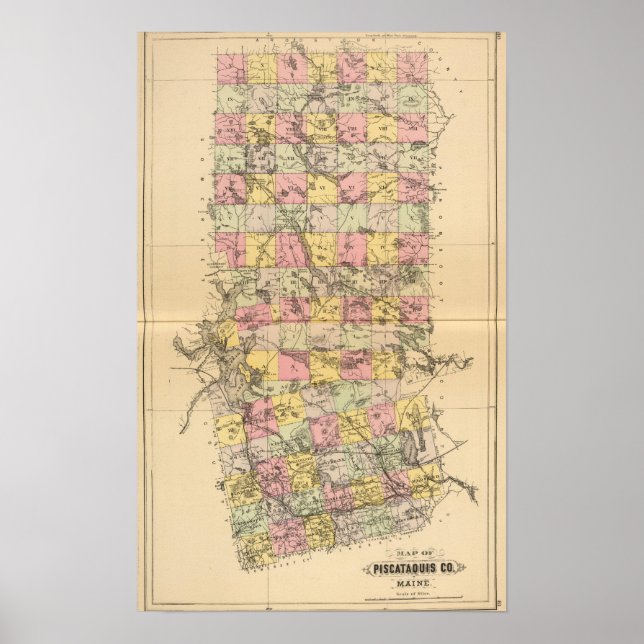 Poster Piscataquis Co., Maine (Devant)
