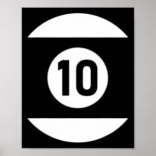Poster Piscine Ll 10 Matching Billiards Cadeau Easy Hallo