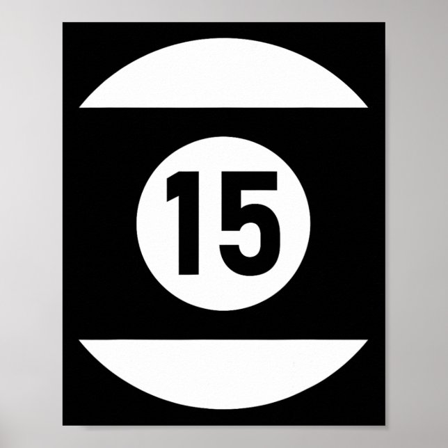 Poster Piscine Ll 15 Matching Billiards Cadeau Easy Hallo (Devant)