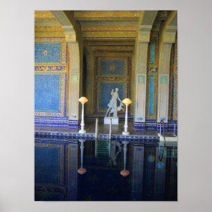 Poster Piscine romaine du château Hearst, Californie