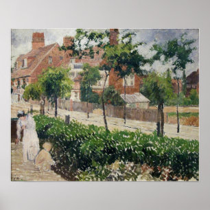 Poster Pissarro - Bedford Park Bath Road Londres 1897