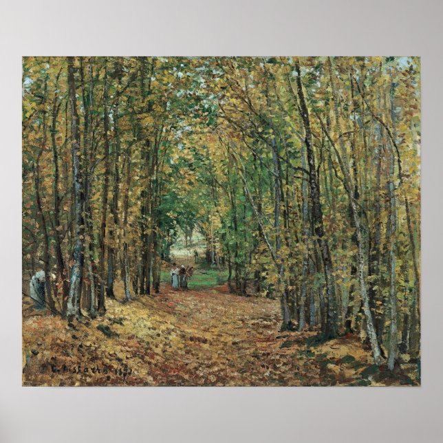Poster Pissarro - Bois À Marly 1871 (Devant)