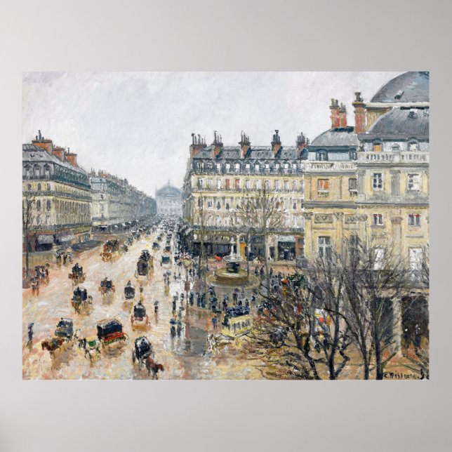 Poster Pissarro - Carré de théâtre français, Paris, (Devant)