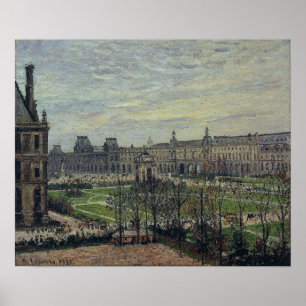 Poster Pissarro - Carrousel Temps gris 1899