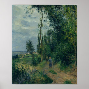 Poster Pissarro - Colline de Grouettes près de Pontoise 1