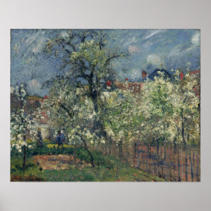 Poster Pissarro - Jardin de Maubuisson Pontoise Poiriers