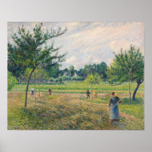 Poster Pissarro - La Fauche 1902