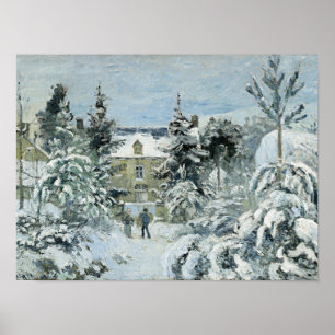 Poster Pissarro - La Maison de Piette à Montfoucault,