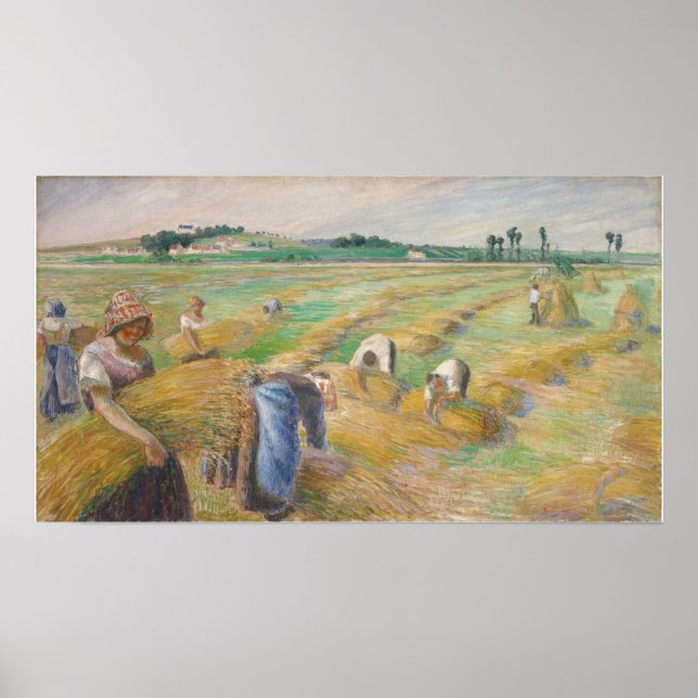 Poster Pissarro - La Récolte (Devant)