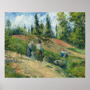Poster Pissarro - Le Pontoise de la récolte 1880