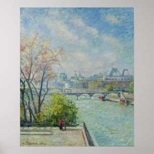 Poster Pissarro - Louvre Matin Printemps 1902