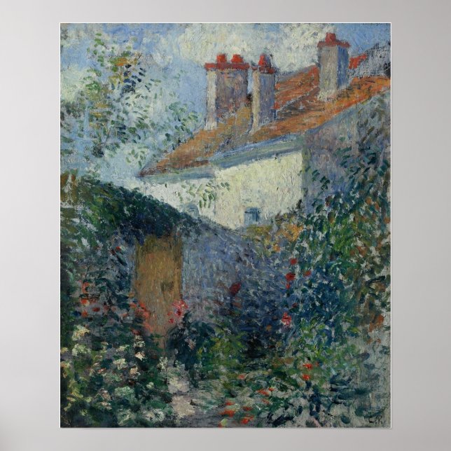 Poster Pissarro - Maisons À Pontoise 1878 (Devant)