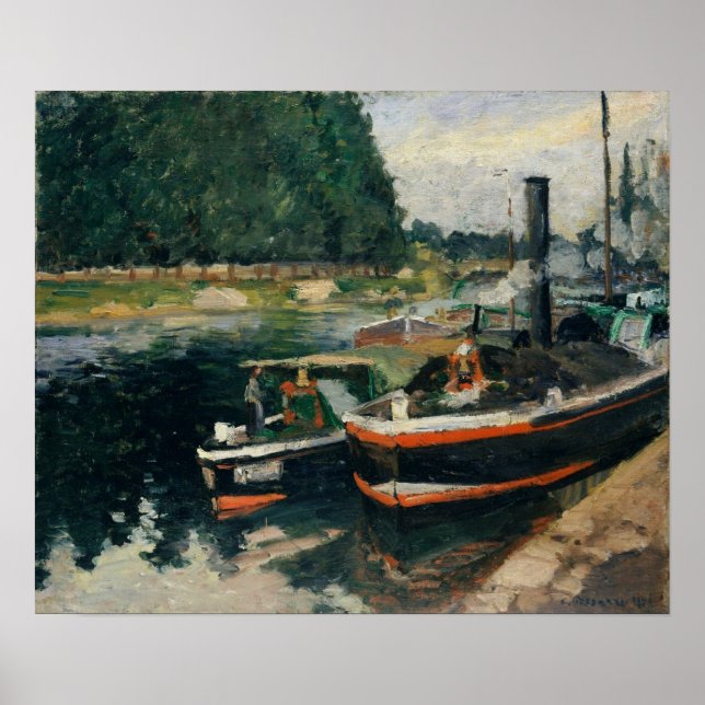 Poster Pissarro - Négociations À Pontoise 1876 (Devant)