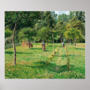 Poster Pissarro - Orchard À Eragny 1896