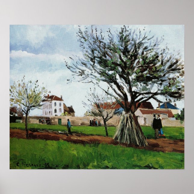 Poster Pissarro - Pommiers À Pontoise (Devant)