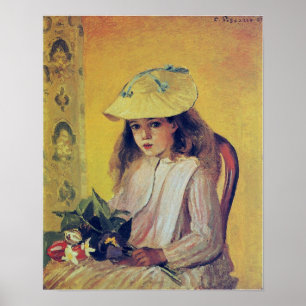 Poster Pissarro - Portrait De Jeanne 1872
