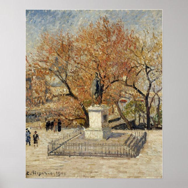 Poster Pissarro - Statue D'Henri IV 1901 (Devant)