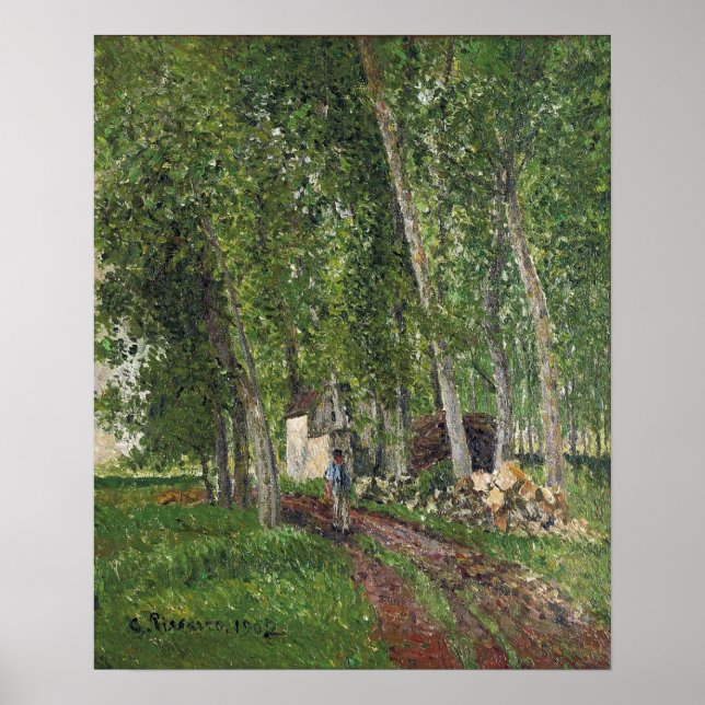 Poster Pissarro - Thicket At Moret 1902 (Devant)