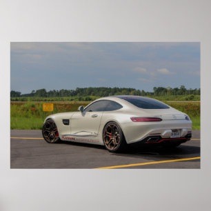Poster Piste d'atterrissage de Mercedes AMG-GTS