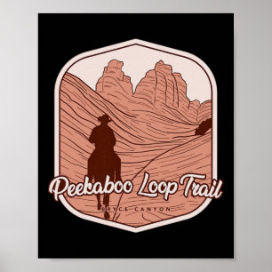 Poster Piste de boucle Peekaboo - Bryce Canyon Horseback