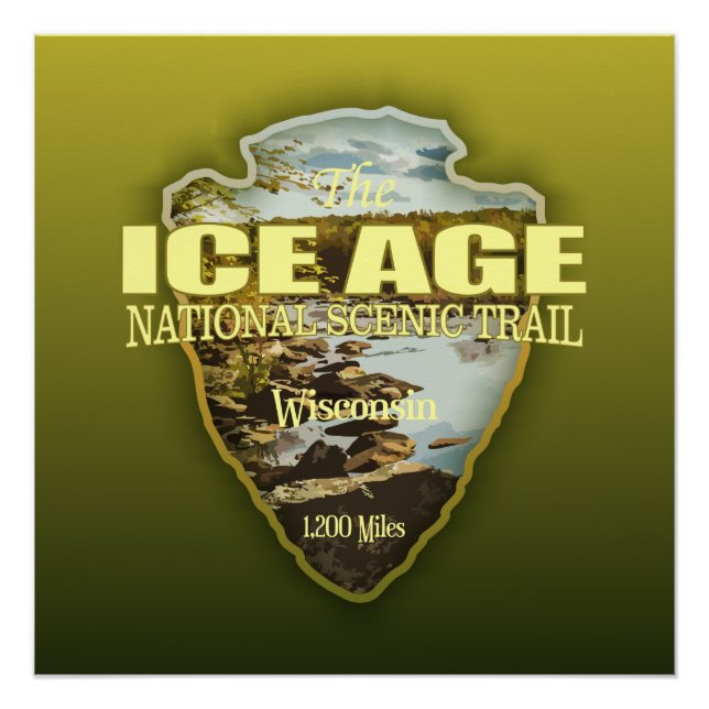 Poster Piste de l'âge glaciaire (flèche) (Devant)