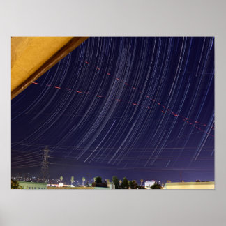 Poster Piste Perseid Meteor Douche Star