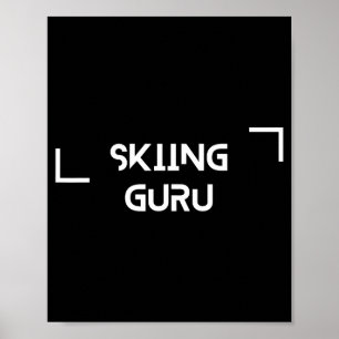 Poster Pistes de ski aventure montagne sports d'hiver alp