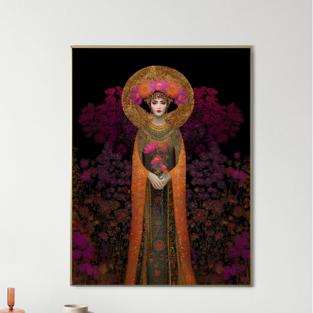 Poster Pistis Sophia Art Nouveau Imprimer : Gold Purple (Créateur téléchargé)