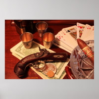 Pistolet derringer antique en jeu