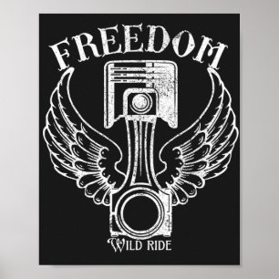 Poster piston rétro-piston vintage