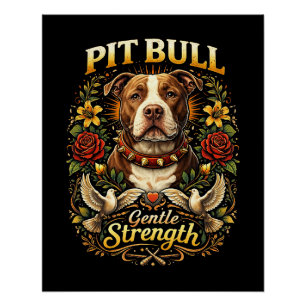 Poster Pit Bull : Force Douce