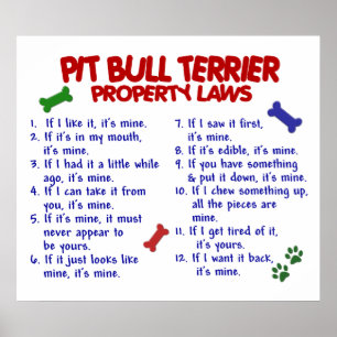 POSTER PIT BULL TERRIER PL2