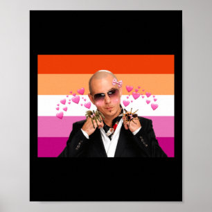 Poster Pitbull Aime Les Araignées Et Aussi Lesbiennes Sti