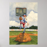 Pitcher de baseball sur Mound par Jay Throckmorton