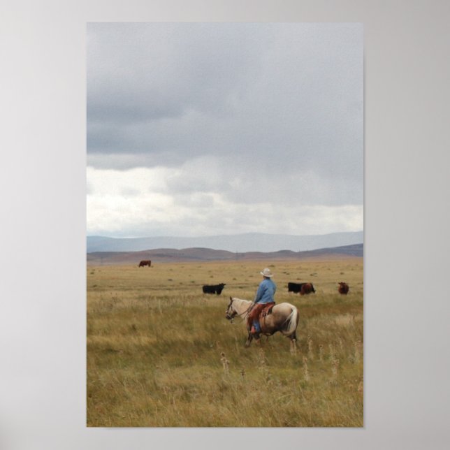 Poster pittoresque du Wyoming Ranch (Devant)