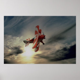 Poster Pitz spécial, avion acrobatique aérien de siège