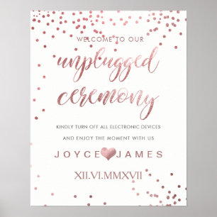 Poster PixDezines Faux Rose Gold/DIY #CEREMONIEUNPLUGGED