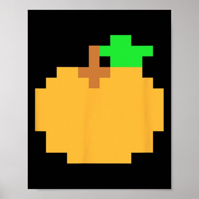 Poster Pixel 8 bits Arcade Video Jeu Correspondant Costum (Devant)