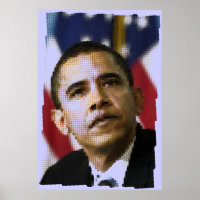 Pixel art (points), Barack Obama