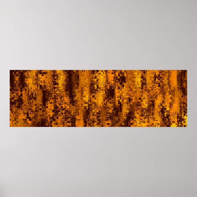 Poster Pixel d'artefact abstrait couleur (Devant)