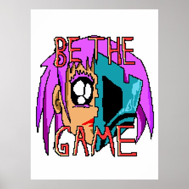 Poster Pixel Rebel Zoe - 8-Bit Character Art (Devant)