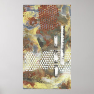 Poster Pixels marbrés II