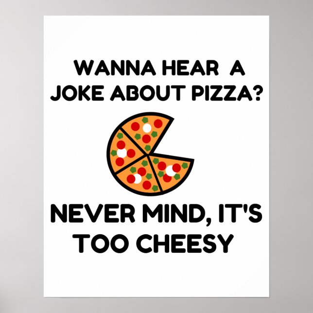 Poster Pizza Joke (Devant)