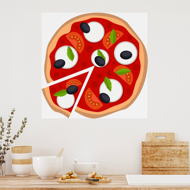 Poster Pizza Mozzarella (Créateur téléchargé)